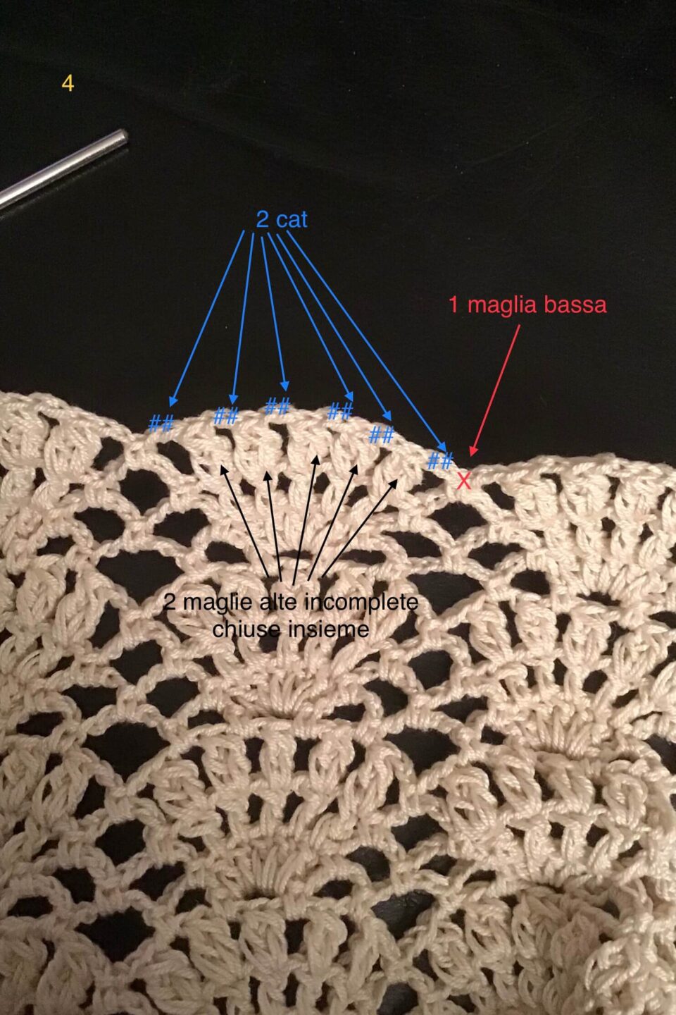 Vestito uncinetto per bambina