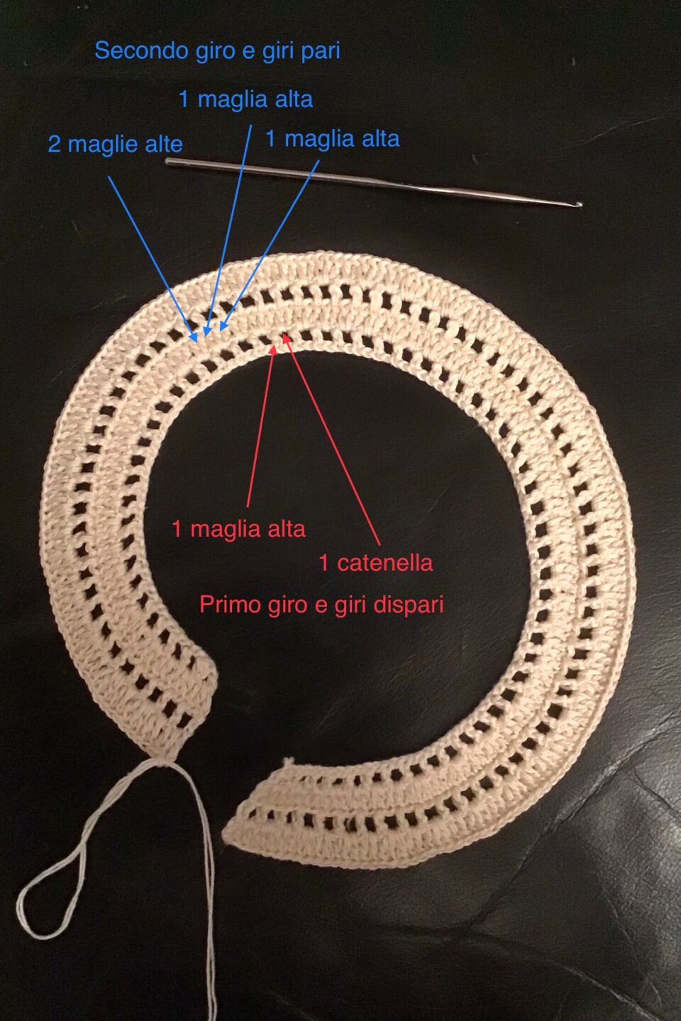 Vestito uncinetto per bambina